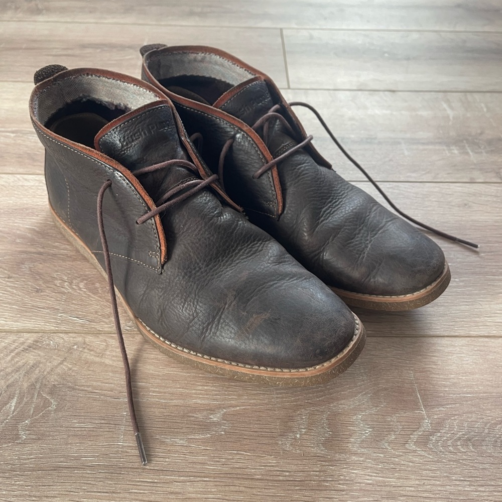 Men’s Hush Puppies Leather Dress Shoe -  U.S. Size 10